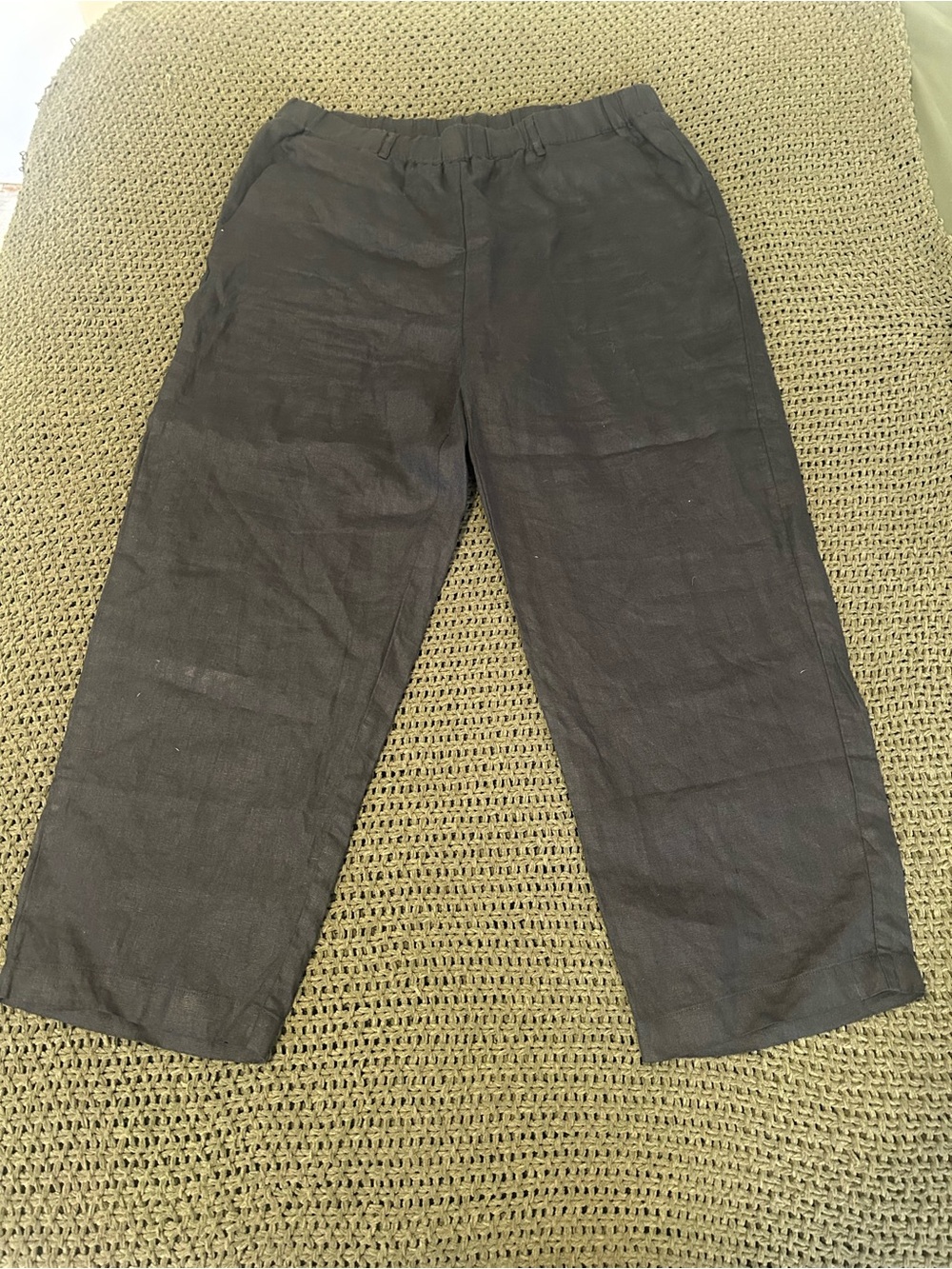 Quince Black Straight-Leg Pull-On Chinos